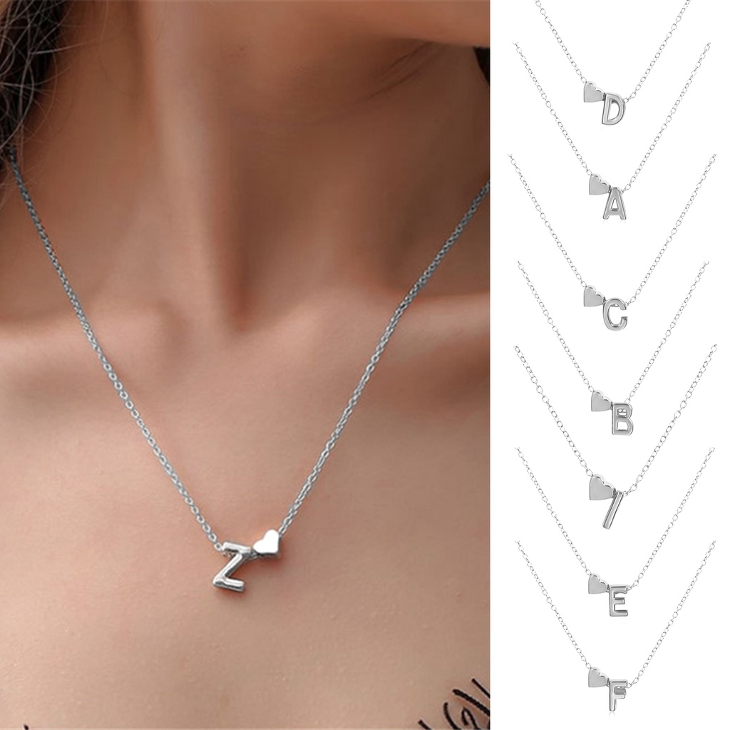 Vòng cổ Mặt Hình Chữ Cái Bằng Hợp Kim Không Gỉ Dành Cho Cặp Đôi