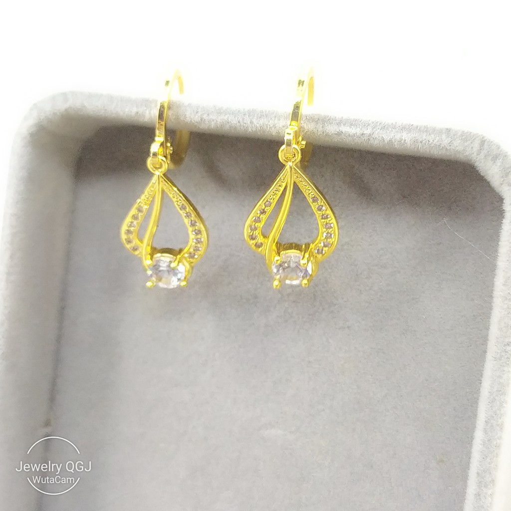 Bông tai bạc 925 đính đá pha lê nhỏ lấp lánh sang trọng ANTA Jewelry - ATJ3094
