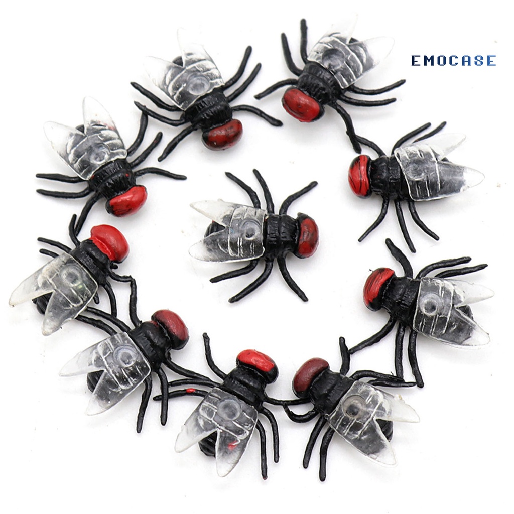 Bộ 20 Mô Hình Con Ruồi Mini Chống Bay Độc Đáo Trang Trí Tiệc Halloween