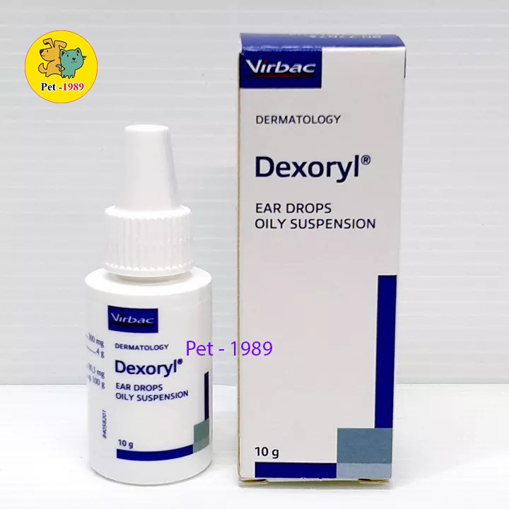 Virbac Dexoryl 10g dung dịch trị viêm tai cho chó mèo Pet-1989