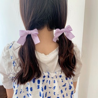 Cột tóc nơ satin mini tiểu thư - Dây buộc tóc nơ