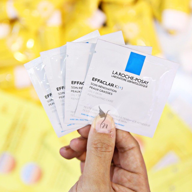 Sample Gói Kem Dưỡng K+ Giảm Mụn Đầu Đen - Mụn Cám - Bóng Dầu LarochePosay Effaclar