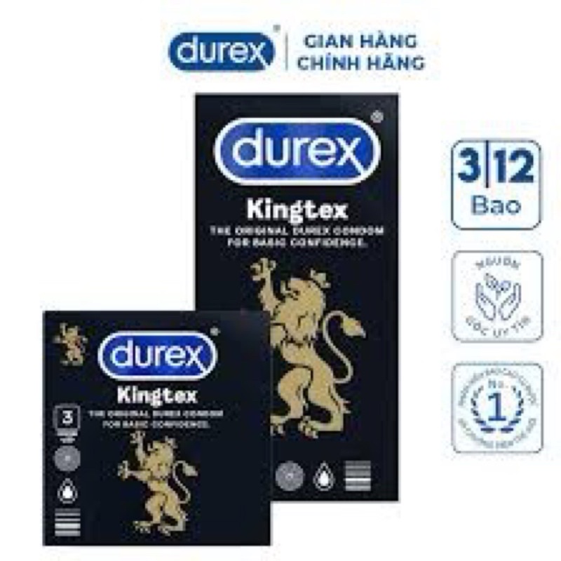 Bao Cao Su Size Nhỏ Durex Kingtex Ôm Khít Cho Bạn Cảm Giác Chân Thật