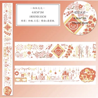 Băng dán washi tape happy new year
