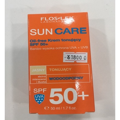 Kem Chống Nắng Floslek Sun Care - Oil Free Sun Protection Tinted Cream SPF50+ 50ml Cho Da Dầu