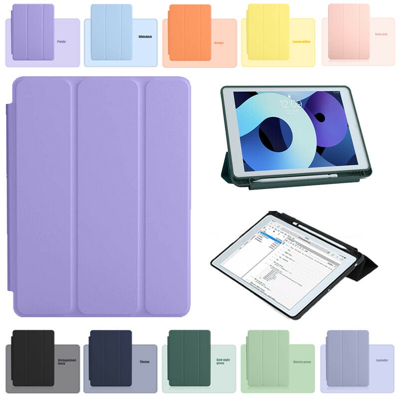 Vỏ da máy tính bảng thông minh cho iPad 7/8/9th Gen 10.2" Air 10.5" Pro 11" 12.9" 2020/2021