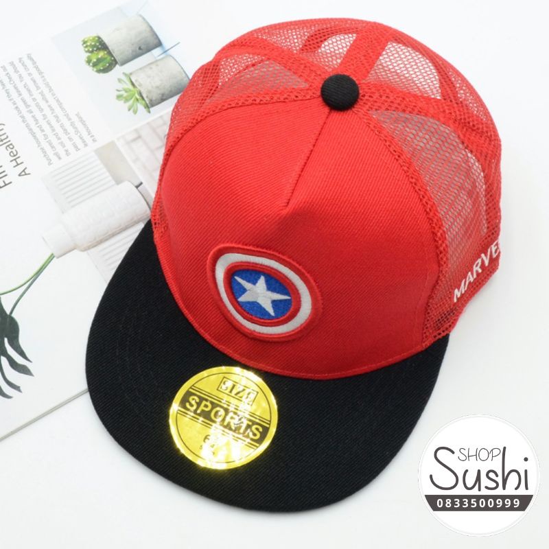 (FreeShip) Mũ cho bé trai Người nhện Captain America
