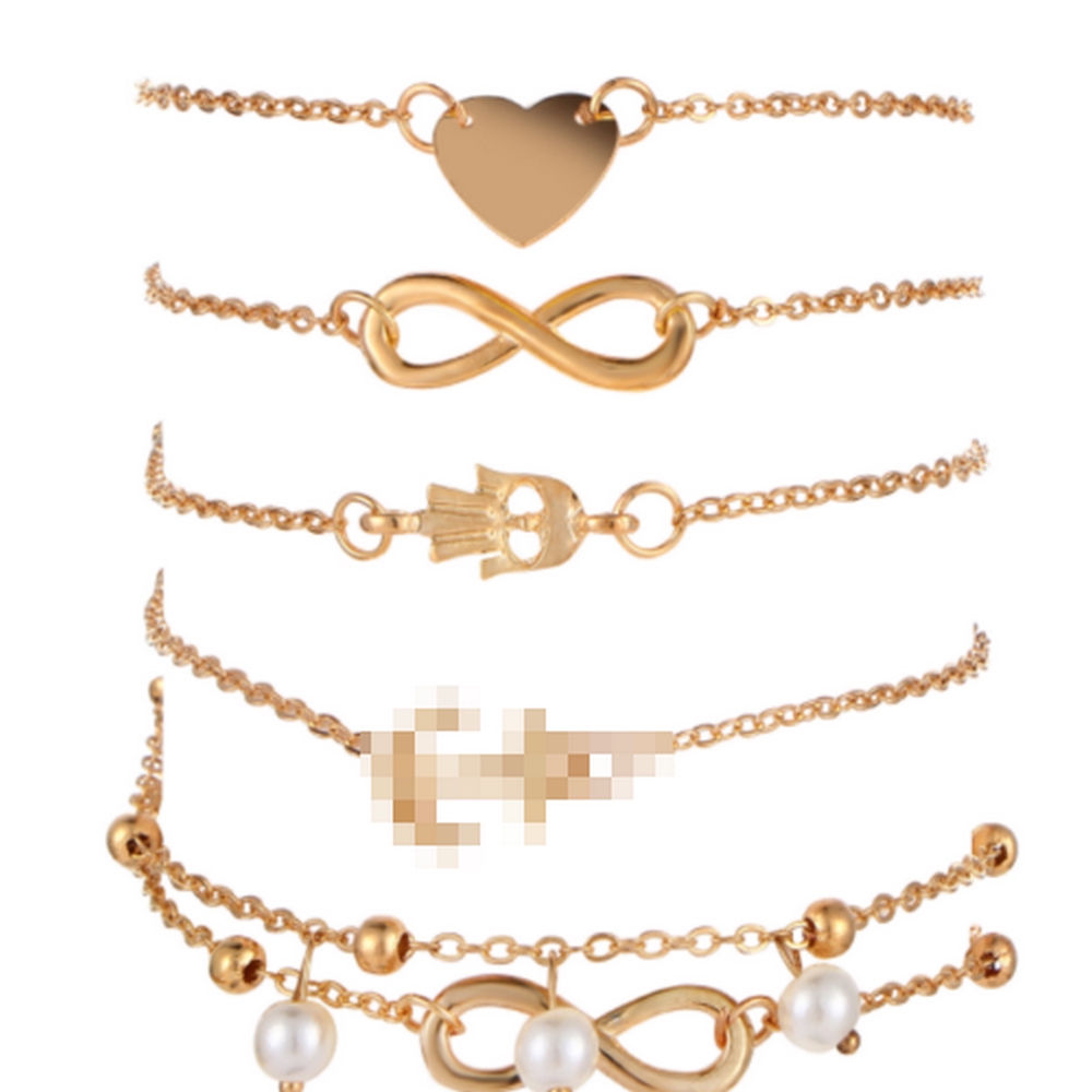 Bộ 5 Lắc chân thiết kế đơn giản thời trang cho nữ | BigBuy360 - bigbuy360.vn