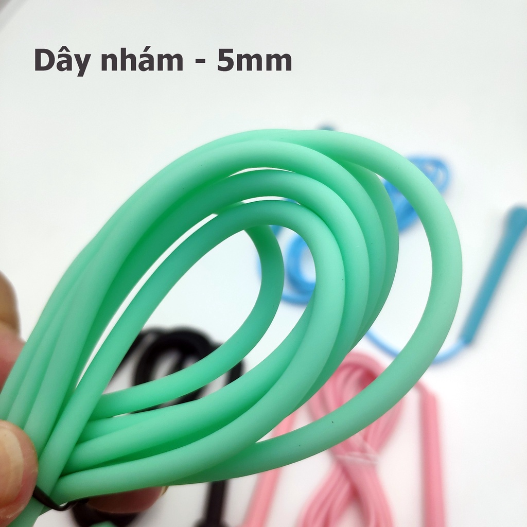 Dây Nhảy Đàn Hồi Chống Xoắn Chất Liệu PVC Đặc - Thu Ngắn Kéo Dài Dây Theo Ý Muốn (265cm)