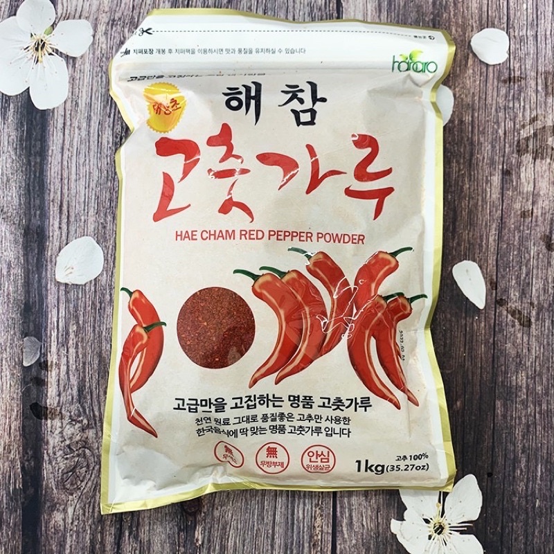 &lt;Nhập khẩu&gt; 1KG ỚT BỘT HEACHAM HÀN QUỐC LÀM KIM CHI (LOẠI 1)