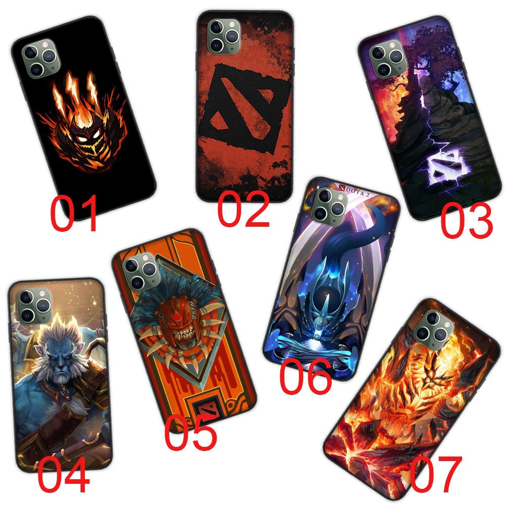 Ốp Điện Thoại Mềm In Hình Dota 2 Cho Iphone X Xr Xs Max 1 + 7 7t Pro