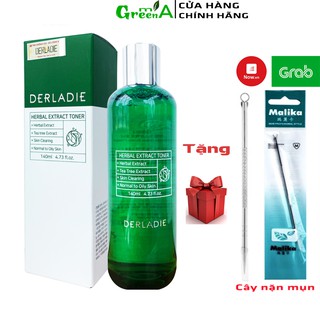 Toner Tràm Trà Derladie Nước Hoa Hồng Giảm Mụn Kiềm Dầu Derladie Herbal Extract Tee Tree Toner [NHẬP KHẨU CHÍNH HÃNG]