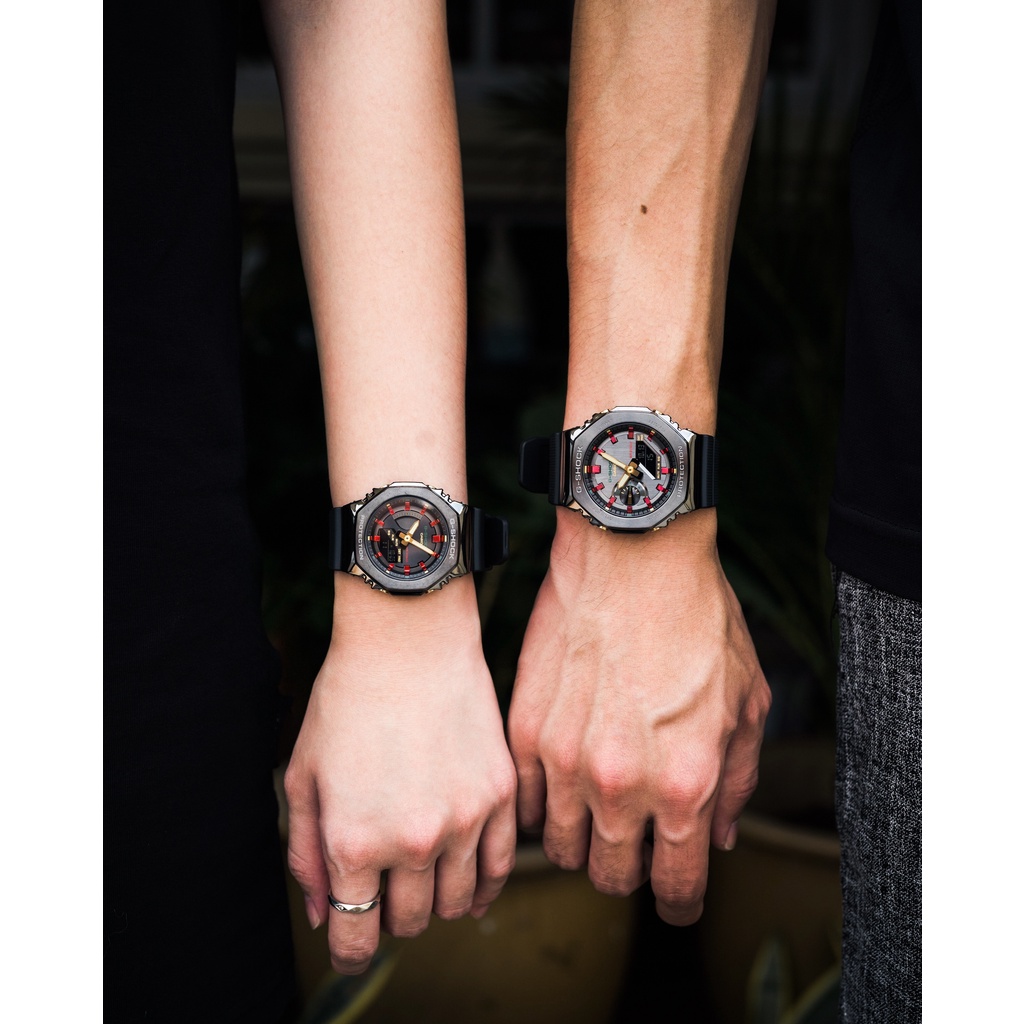 Đồng hồ unisex Casio G-Shock GM-S2100CH-1A chống va đập, vỏ thép không gỉ, chống nước 200m, hàng chính hãng