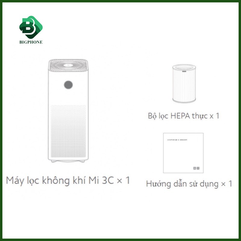 Máy Lọc Không Khí Xiaomi Air Purifier 3C - Hàng Chính Hãng.