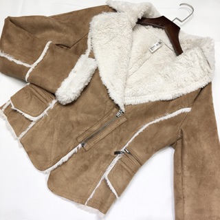 Áo khoác da lộn secondhand Hàn quốc