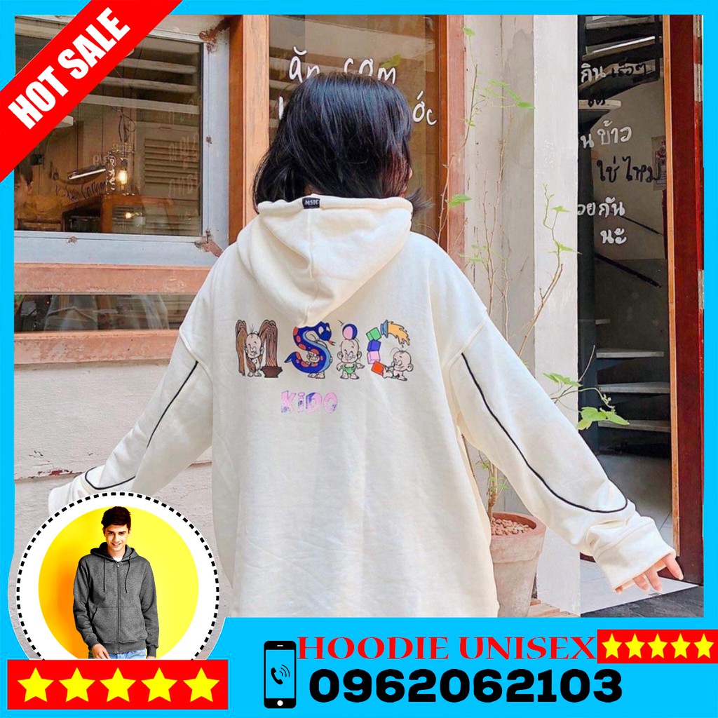 (Đủ Size M,L) ÁO HOODIE - ÁO KHOÁC NỈ NGOẠI DÂY KÉO MSIC HOOIDE | BigBuy360 - bigbuy360.vn