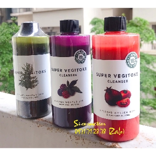 [ 300ml ] Sữa rửa mặt rau củ quả thải độc super vegitoks 300ml