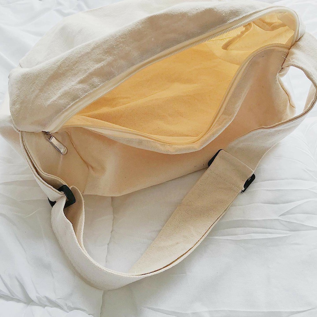 Túi dáng balo vải đeo chéo bigsize phong cách ulzzang 2021