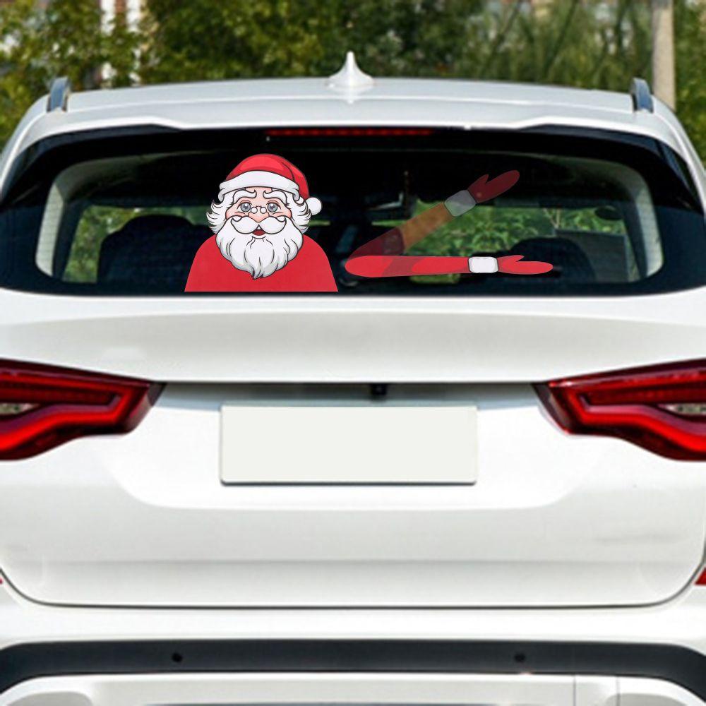 SHOUKEY Sticker Dán Cửa Sổ Xe Hơi Trang Trí Giáng Sinh DIY