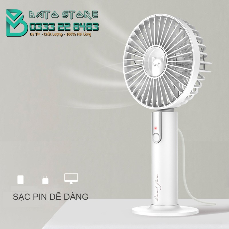 Quạt Mini Cầm Tay JOYFAN 2020 Nhỏ Gọn, Sang Trọng, Gió Mát, Pin Trâu - Cực Hot