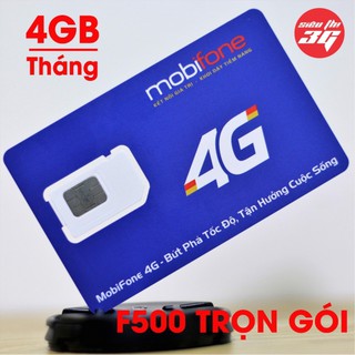 [GIÁ SỈ] SIM 4G MOBIFONE F500 TRỌN GÓI 1 NĂM - 4GB/THÁNG (KO NGHE GỌI ĐƯỢC) [SALE]