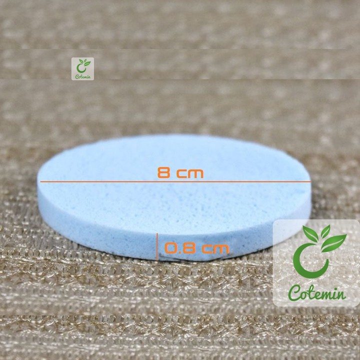 COMBO 10 gói Bông nở bọt biển rửa mặt 12 miếng CHIVEY nhiều màu COTEMIN
