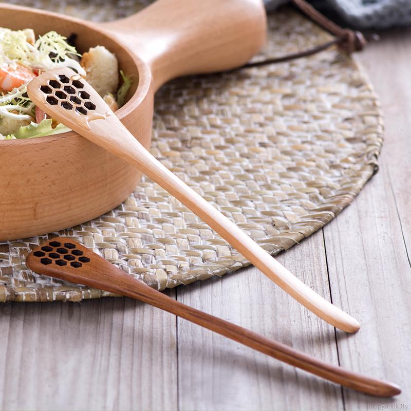 Muỗng Gỗ Thiết Kế Hình Tổ Ong Độc Đáo Phong Cách Nhật Bản