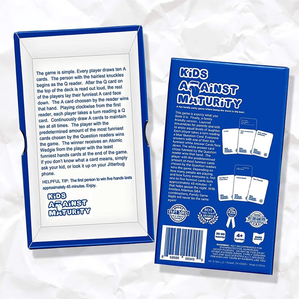 Kids Against Maturity Card Game Bộ Đồ Chơi Board Game Vui Nhộn Cho Bé BG94-1