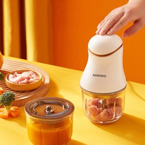 Máy Xay Đa Năng Mini Samono SW099 - Xay Tỏi Ớt, Rau Củ Quả Cối Thủy Tinh - Hàng Chính Hãng