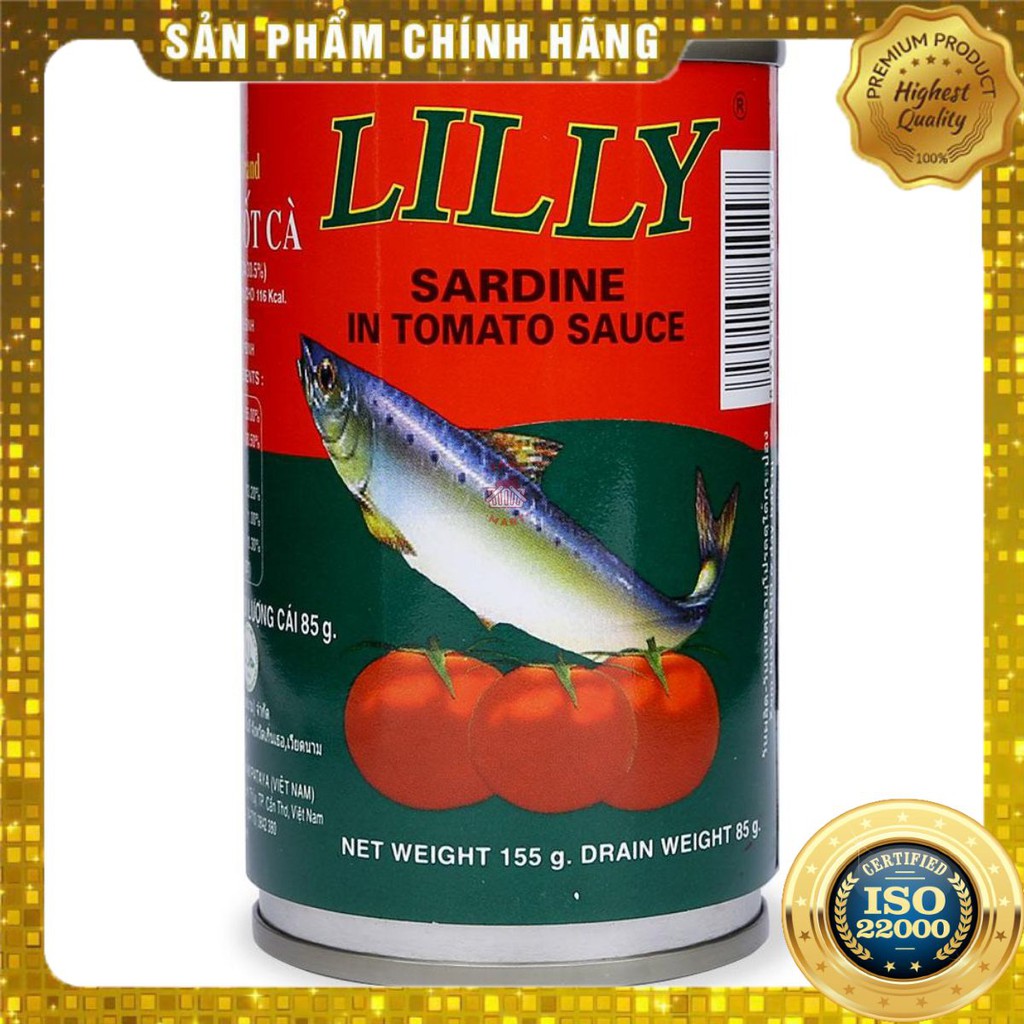 [ Yams Mart ] Combo 2 Cá Trích Sốt Cà Lilly Lon 155G