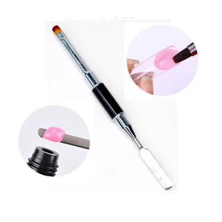 [sỉ] 5 Cọ tán gel, đắp gel+ đầu gạt gel/đắp bột+đầu lấy bột/ bút đắp gel cao cấp