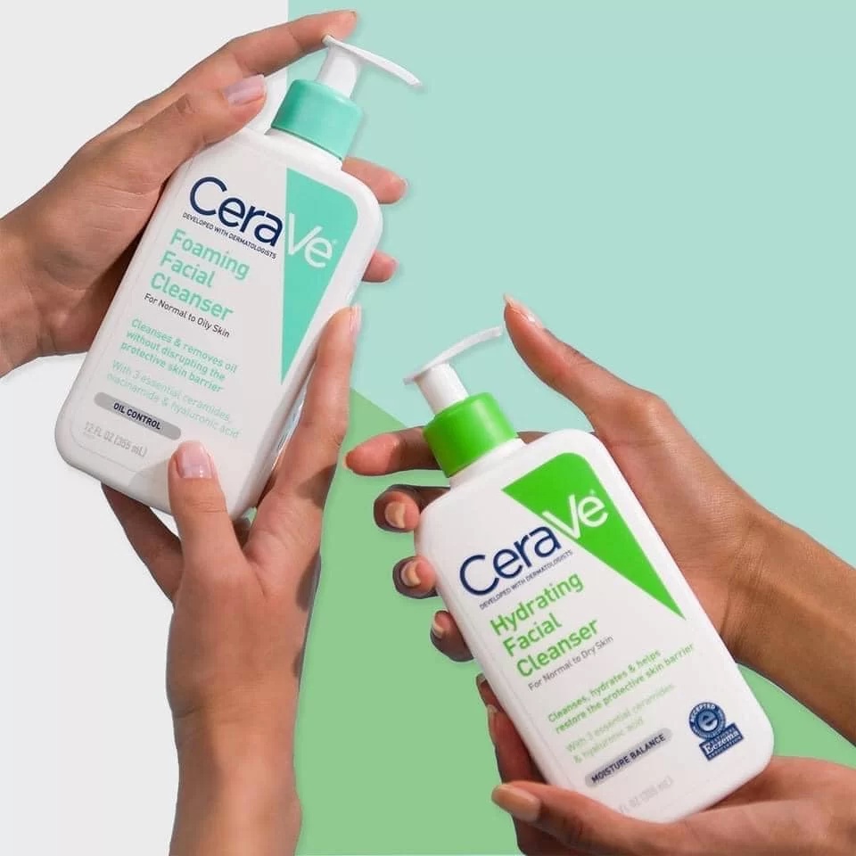 Sữa Rửa Mặt Cerave Cleanser Cho Da Dầu, Da Khô, Da Nhạy Cảm Nội Địa Pháp 236ml
