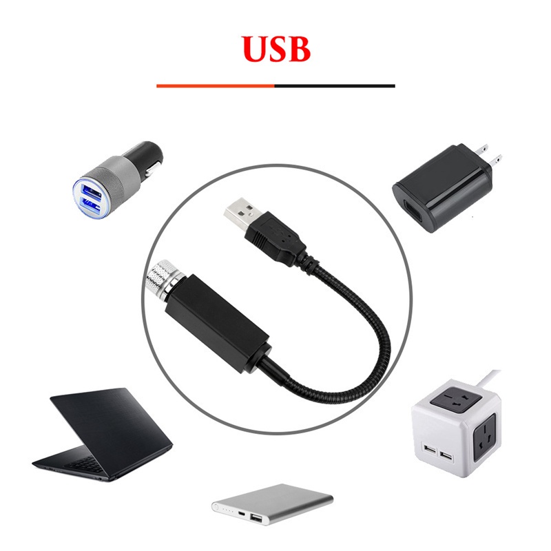 Đèn LED USB Mini Tạo Hiệu Ứng Bầu Trời Đầy Sao Trang Trí Nội Thất Xe Hơi