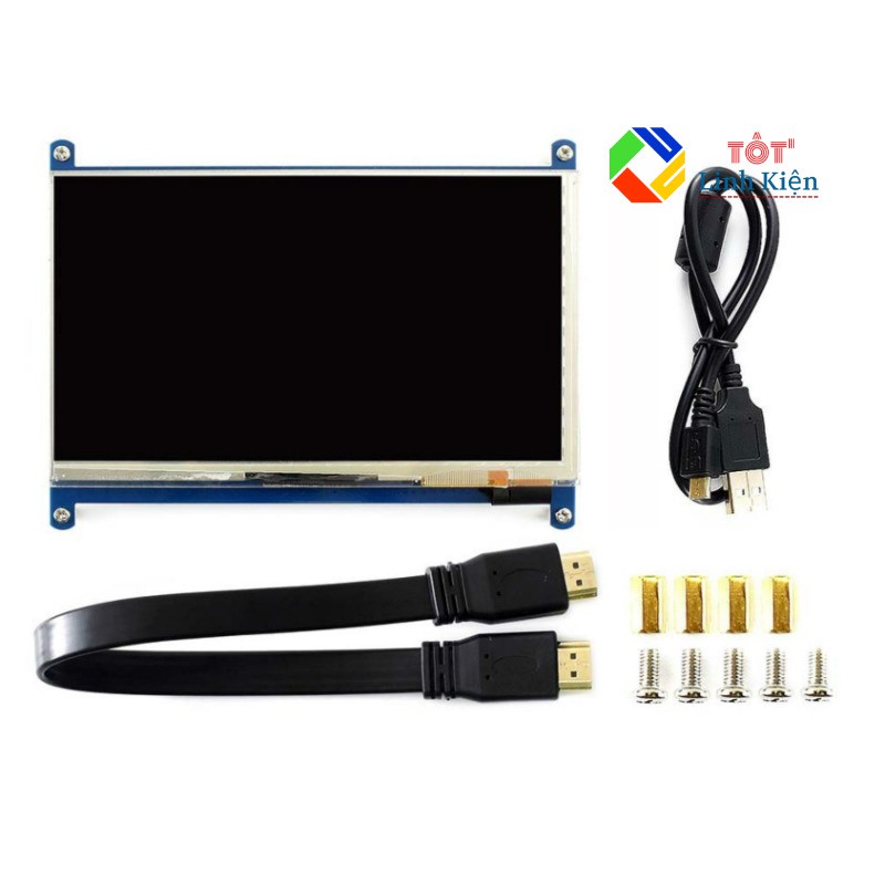 Màn Hinh LCD 7 Inch (C) HDMI 1024x600 IPS Cảm Ứng Điện Dung - Screen Touch Win,RaspPi