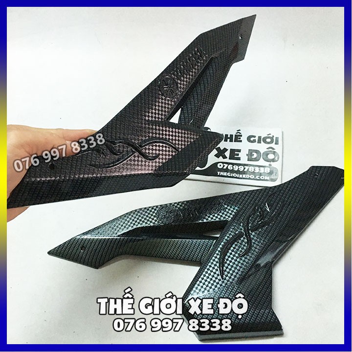 Ốp hông ex 150 cacbon