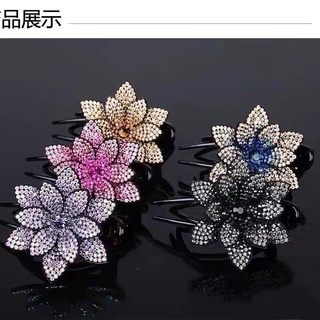 Kẹp Tóc Hoa Đính Đá lấp lánh, Kẹp Búi Tóc