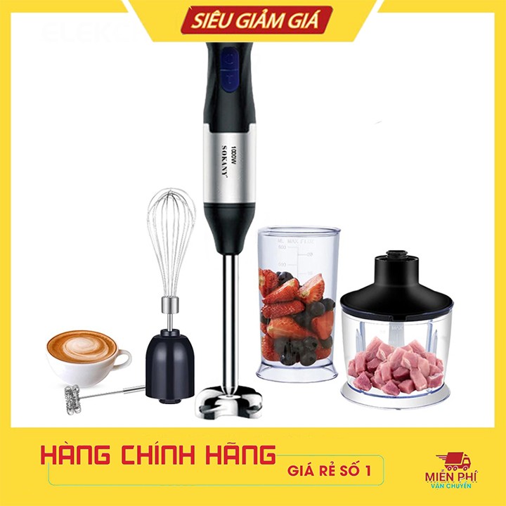 Máy xay cầm tay đa năng 4in1 SOKANY Sk1711 chế biến đồ ăn dặm cho bé