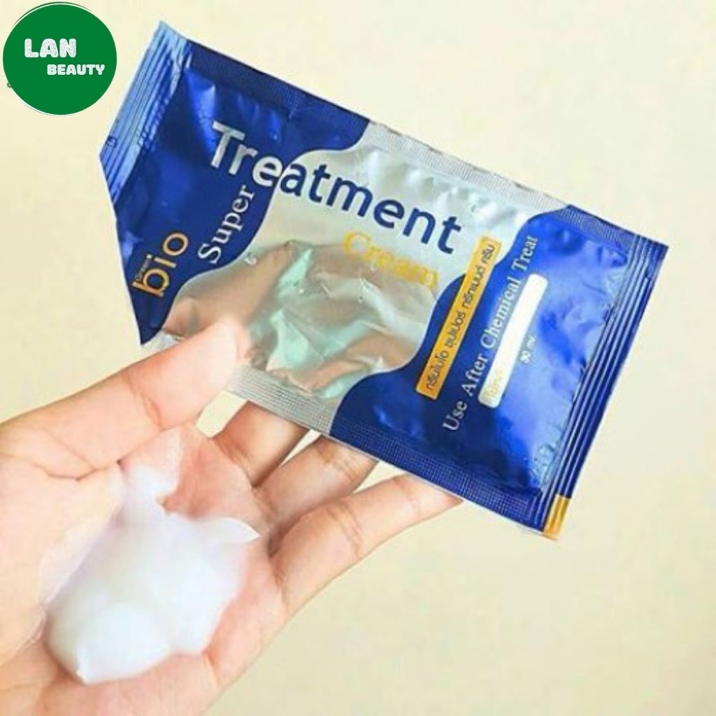 Combo 5 Gói Ủ Xả Tóc Bio Super Treatment Thái Lan 30ml, Dưỡng Tóc Siêu Mềm Mượt Ngăn Rụng Tóc Phục Hồi Tóc Khô Xơ Hư Tổn