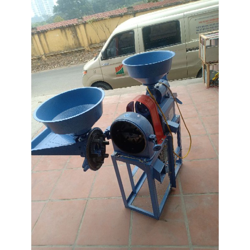 Máy xát gạo mini 2 chức năng xát và nghiền