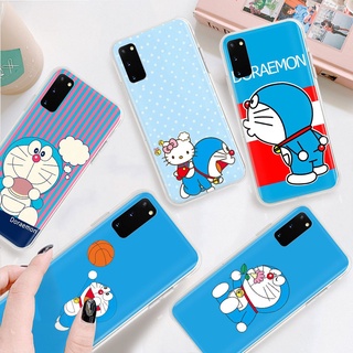 Ốp Điện Thoại Trong Suốt Hình Doraemon Cho Samsung Galaxy Note 8 9 10 Lite 20 Ultra A02 A02S A52 Plus Tb23
