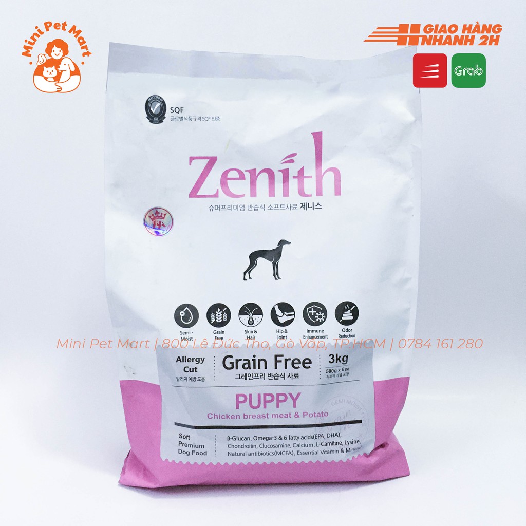 [1,2kg] Thức ăn hạt mềm cho chó con ZENITH 1,2kg - Vị thịt gà