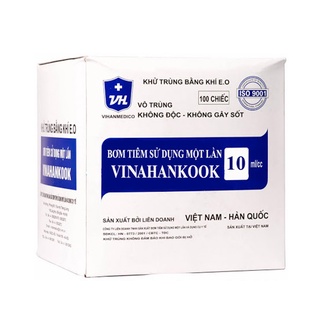[Bán lẻ 10 chiếc] Bơm tiêm 1 lần Vinahankook 1,3,5,10,20ml