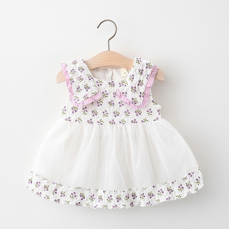 Váy công chúa bé gái Váy hoa  nhí bé gái size 1-3 tuổi VH78