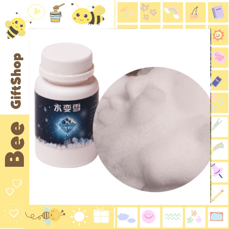 Tuyết Nhân Tạo Siêu Mịn Làm Slime Mây - Hộp Tuyết Nhân Tạo 80g, 320g