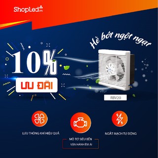 Quạt thông gió lắp âm tường Roman RBV20 - Hàng chính hãng