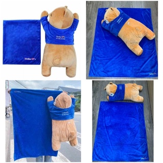 Set/bộ/combo gấu bông kèm mền/chăn similac xanh dương siêu to
