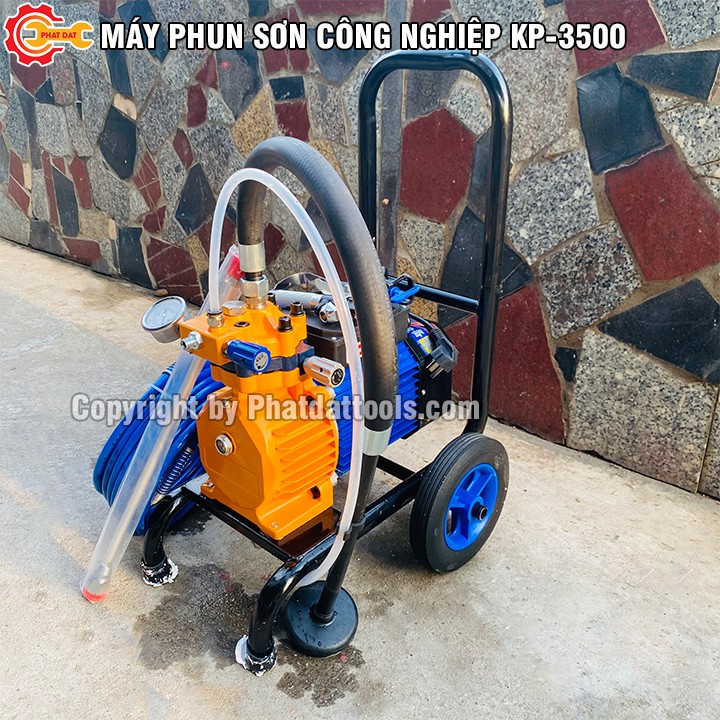 Máy Phun Sơn Công Nghiệp KP-3500-Công Suất 3500W-Đầy Đủ Phụ Kiện-Bảo Hành 12 Tháng