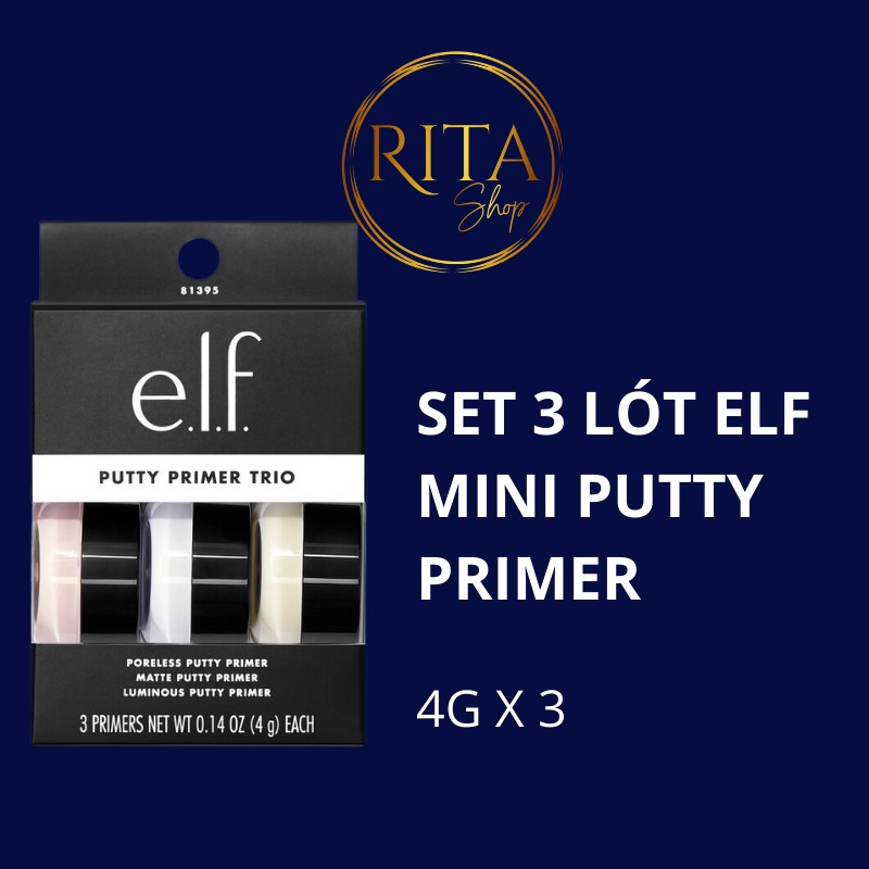 Set 3 kem lót giữ lớp trang điểm Elf Putty Primer Trio