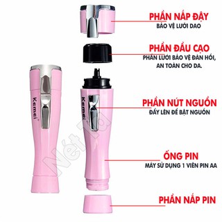 Máy Cạo Lông Nách Kemei KM-1012