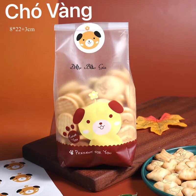Túi đựng bánh, kẹo nhiều mẫu 8.5*23+6cm (50 chiếc)